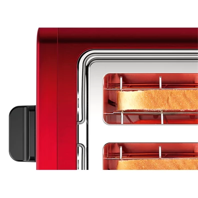 Bosch TAT3P424 DesignLine piros-fekete 2 szeletes kenyérpirító Bosch TAT3P424 DesignLine piros-fekete 2 szeletes kenyérpirító
