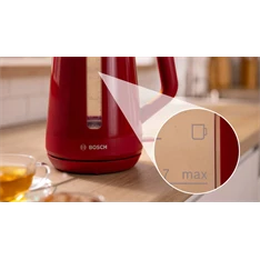 Bosch TWK1M124 1,7 L-es piros vízforraló