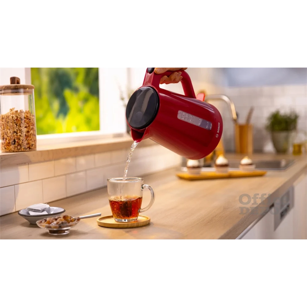Bosch TWK1M124 1,7 L-es piros vízforraló
