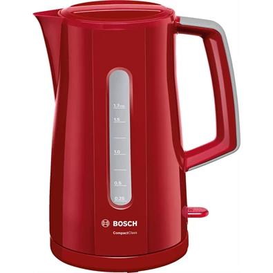 Bosch TWK3A014 CompactClass 1,7L-es vörös vízforraló Bosch TWK3A014 CompactClass 1,7L-es vörös vízforraló