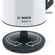 Bosch TWK3P421 DesignLine 1,7 L -es fehér vízforraló Bosch TWK3P421 DesignLine 1,7 L -es fehér vízforraló