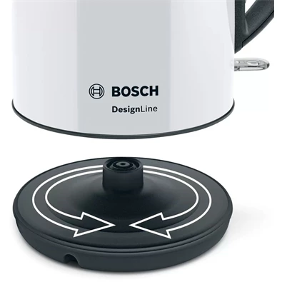 Bosch TWK3P421 DesignLine 1,7 L -es fehér vízforraló Bosch TWK3P421 DesignLine 1,7 L -es fehér vízforraló