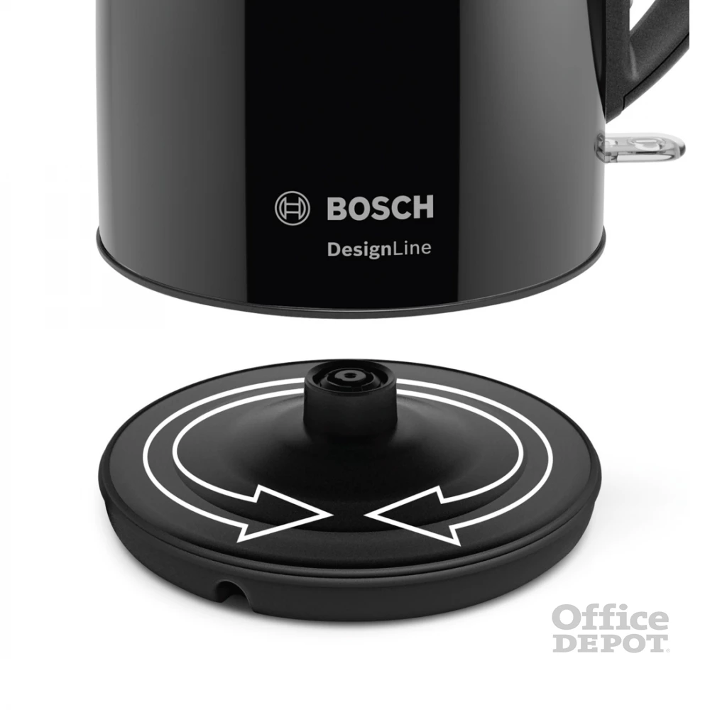 Bosch TWK3P423 DesignLine fekete vízforraló