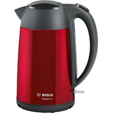 Bosch TWK3P424 DesignLine 1,7L-es piros-fekete vízforraló Bosch TWK3P424 DesignLine 1,7L-es piros-fekete vízforraló