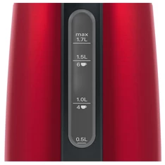 Bosch TWK3P424 DesignLine 1,7L-es piros-fekete vízforraló Bosch TWK3P424 DesignLine 1,7L-es piros-fekete vízforraló