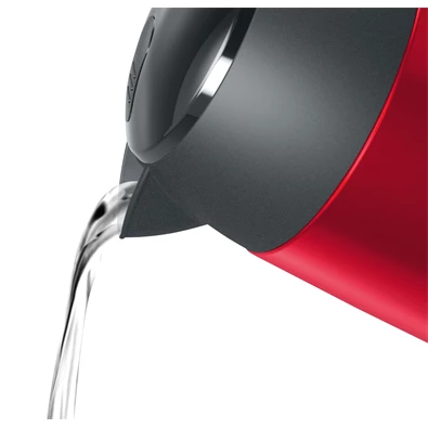 Bosch TWK3P424 DesignLine 1,7L-es piros-fekete vízforraló Bosch TWK3P424 DesignLine 1,7L-es piros-fekete vízforraló