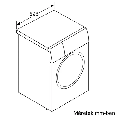 Bosch WAN28170BY 8 kg elöltöltős mosógép Bosch WAN28170BY 8 kg elöltöltős mosógép