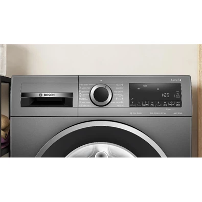 Bosch WGG244ZREU inox, elöltöltős, max.1400ford., 9 kg, mosógép