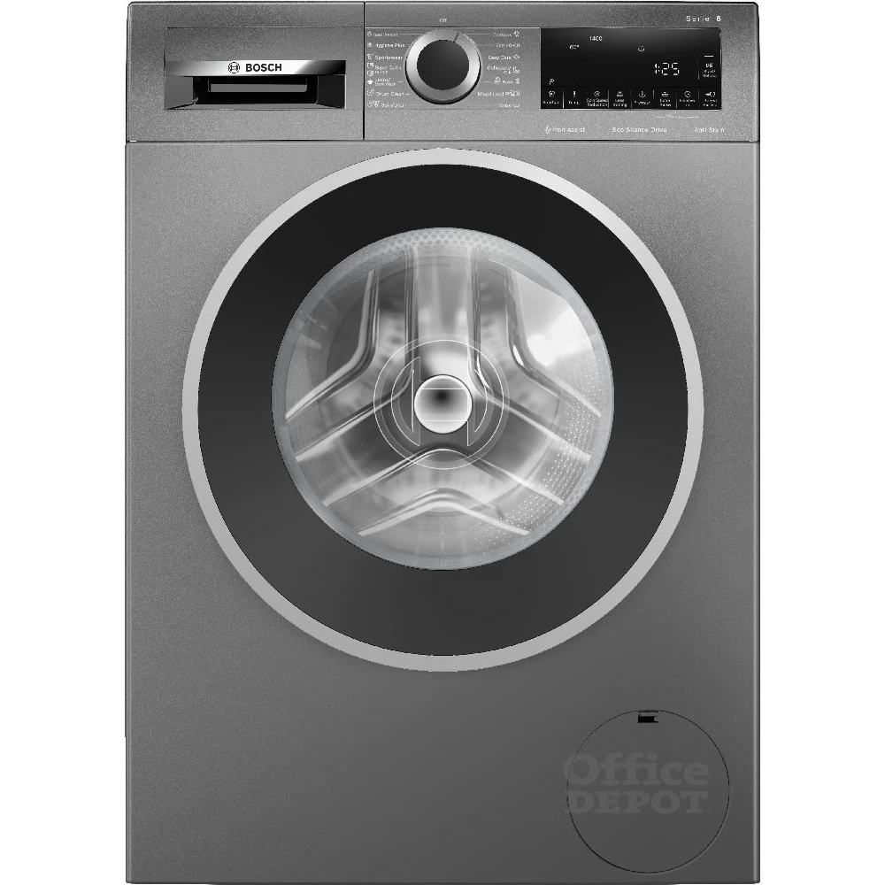 Bosch WGG244ZREU inox, elöltöltős, max.1400ford., 9 kg, mosógép