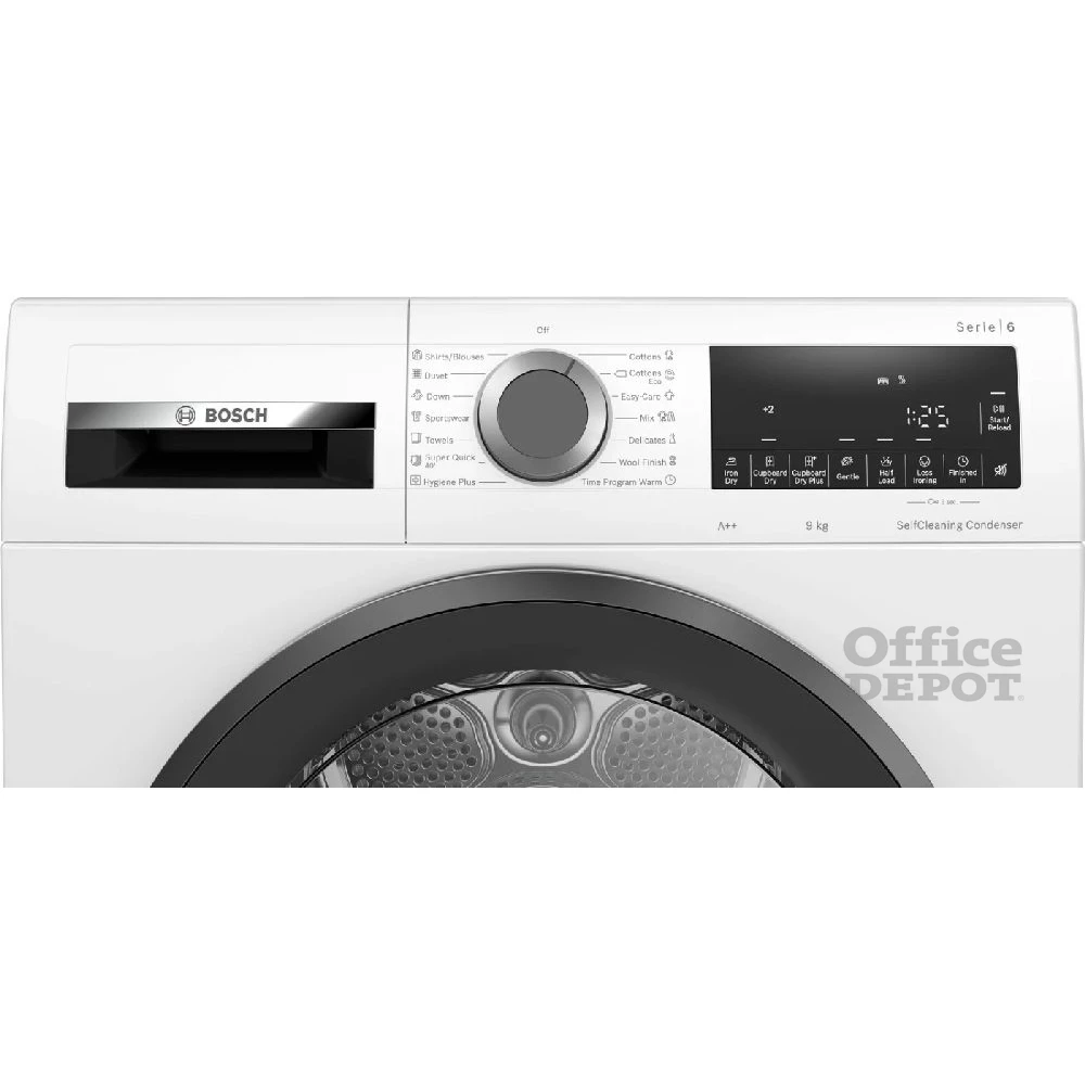 Bosch WQG14500BY fehér, 9 kg, hőszivattyús, szárítógép