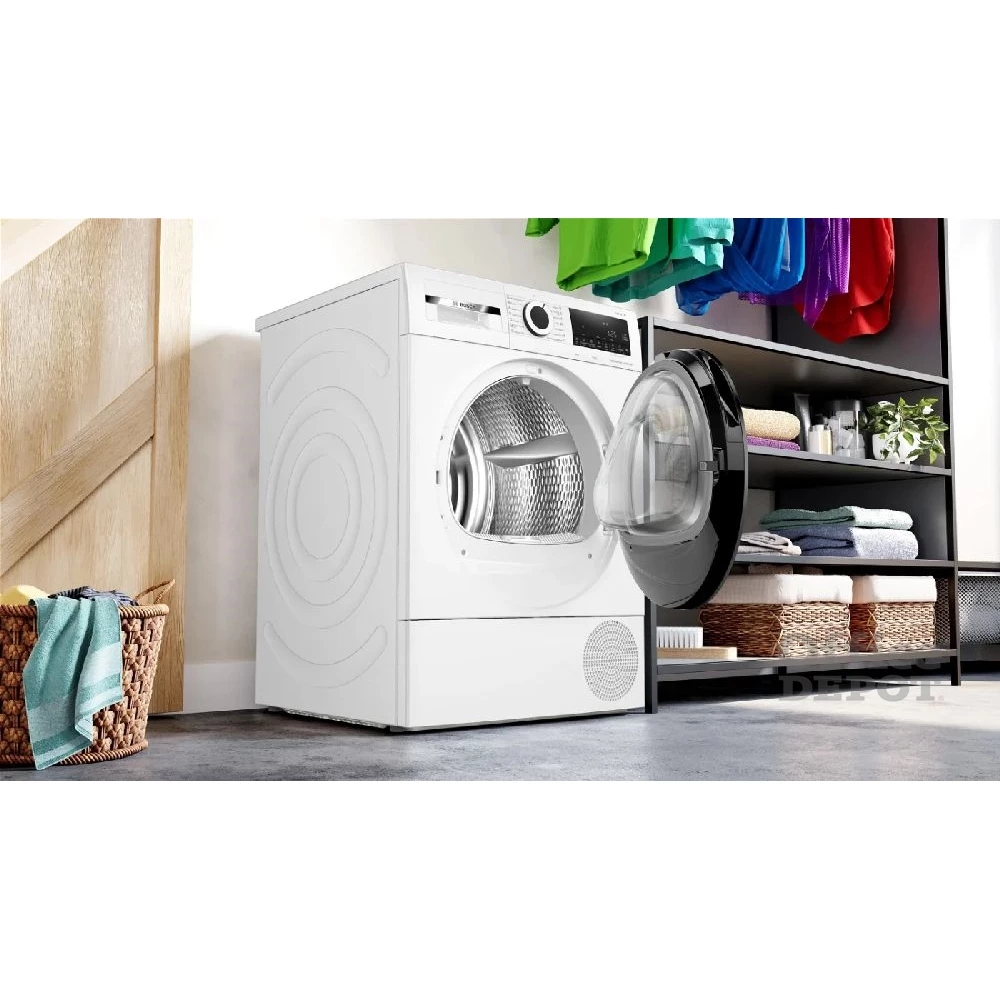 Bosch WQG14500BY fehér, 9 kg, hőszivattyús, szárítógép