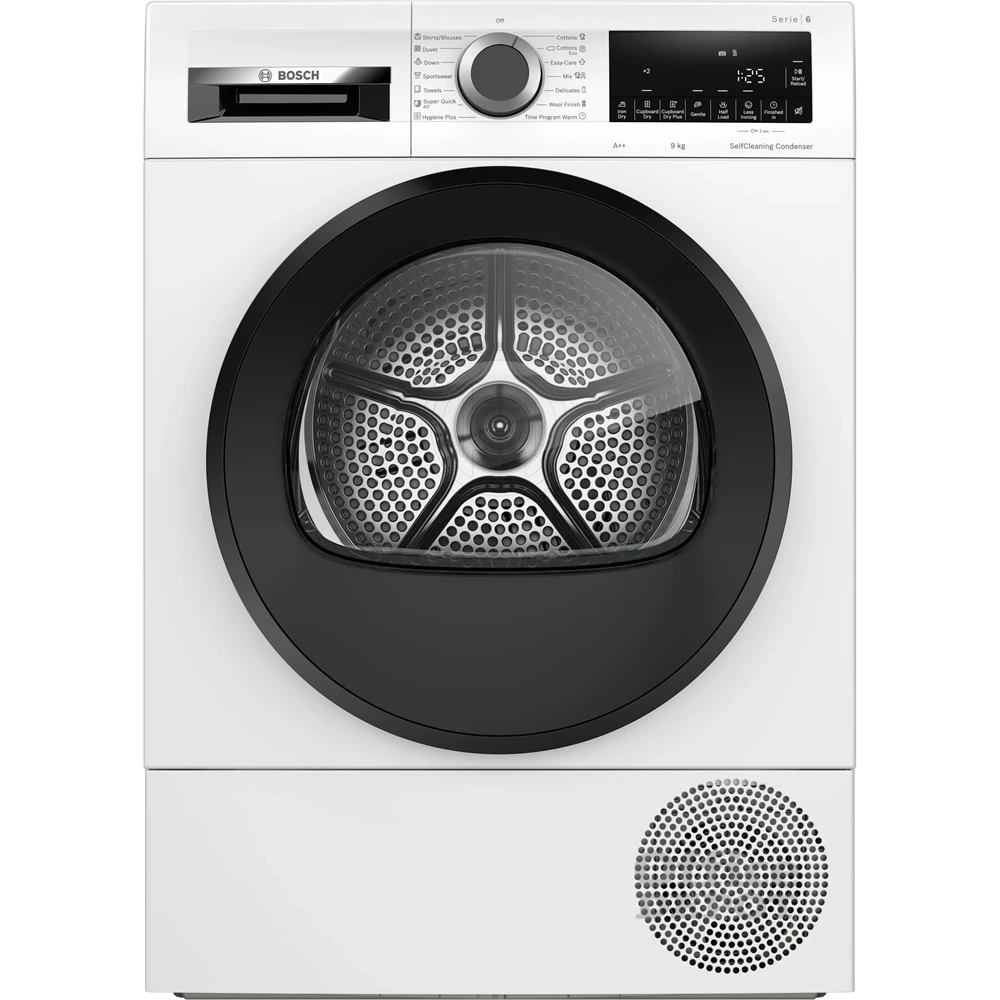 Bosch WQG14500BY fehér, 9 kg, hőszivattyús, szárítógép