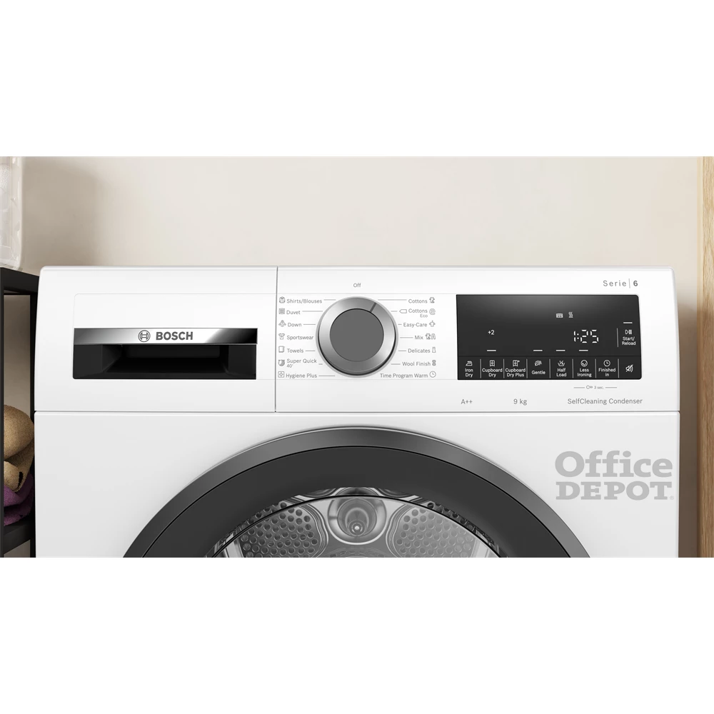 Bosch WQG14500BY fehér, 9 kg, hőszivattyús, szárítógép
