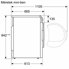 Bosch WTH85292BY 8 kg hőszivattyús szárítógép Bosch WTH85292BY 8 kg hőszivattyús szárítógép
