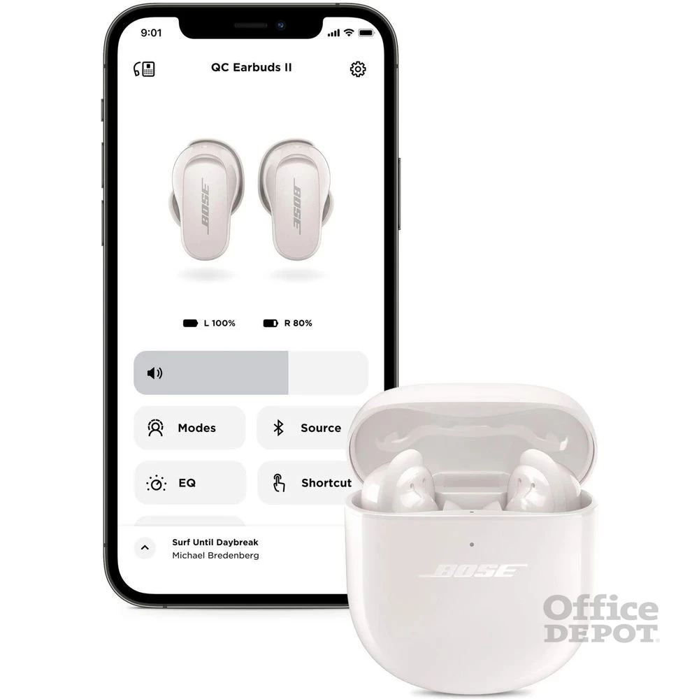Bose QuietComfort® Earbuds II True Wireless Bluetooth aktív zajszűrős fehér fülhallgató (Újracsomagolt)