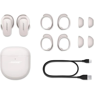 Bose QuietComfort® Earbuds II True Wireless Bluetooth aktív zajszűrős fehér fülhallgató (Újracsomagolt) Bose QuietComfort® Earbuds II True Wireless Bluetooth aktív zajszűrős fehér fülhallgató (Újracsomagolt)