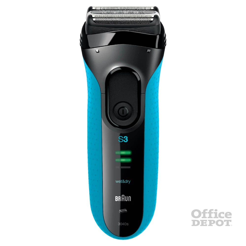 Braun 3-3040 Wet&Dry kék-fekete akkumulátoros férfi borotva
