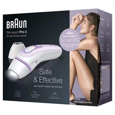 Braun Silk-expert Pro 3 PL3132 IPL villanófényes szőrtelenítő Braun Silk-expert Pro 3 PL3132 IPL villanófényes szőrtelenítő