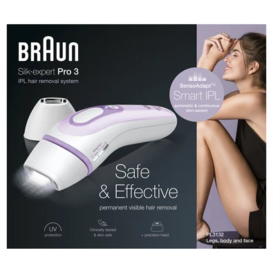 Braun Silk-expert Pro 3 PL3132 IPL villanófényes szőrtelenítő Braun Silk-expert Pro 3 PL3132 IPL villanófényes szőrtelenítő