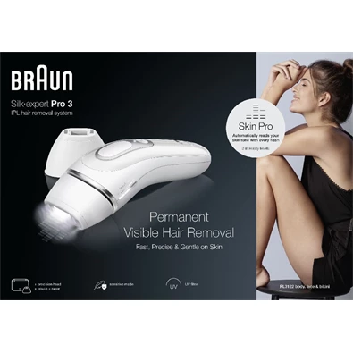 Braun SILK-EXPERT IPL PL3122 villanófényes szőrtelenítő Braun SILK-EXPERT IPL PL3122 villanófényes szőrtelenítő