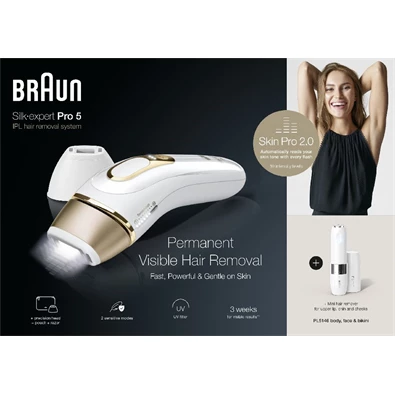 Braun SILK-EXPERT IPL PL5146 villanófényes szőrtelenítő Braun SILK-EXPERT IPL PL5146 villanófényes szőrtelenítő