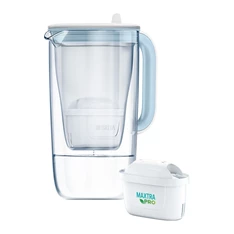 Brita 1050452 2,5l világoskék üveg vízszűrő kancsó + 1db Maxtra Pro szűrő Brita 1050452 2,5l világoskék üveg vízszűrő kancsó + 1db Maxtra Pro szűrő
