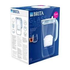 Brita 1050452 2,5l világoskék üveg vízszűrő kancsó + 1db Maxtra Pro szűrő Brita 1050452 2,5l világoskék üveg vízszűrő kancsó + 1db Maxtra Pro szűrő