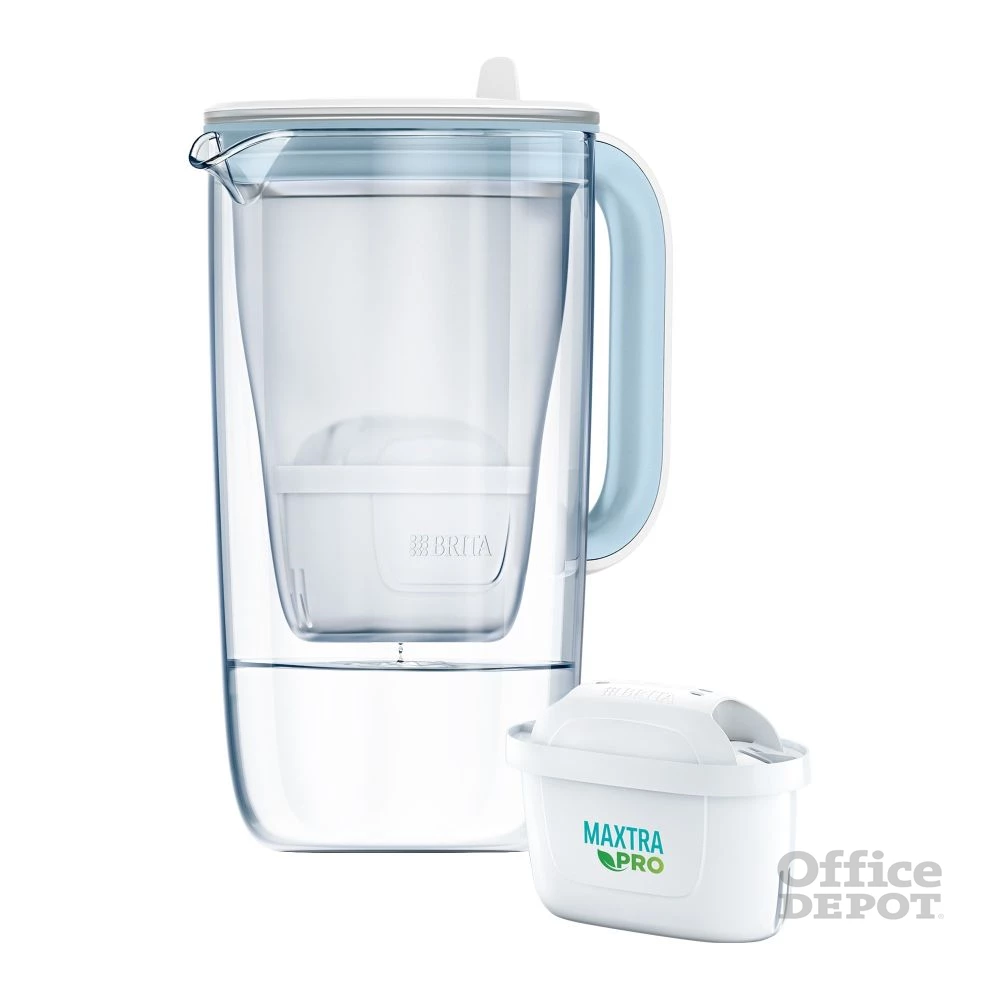 Brita 1050452 2,5l világoskék üveg vízszűrő kancsó + 1db Maxtra Pro szűrő