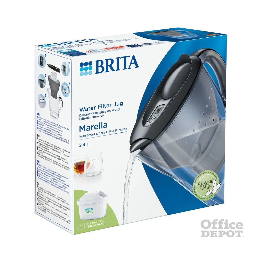 Brita 1052794 Marella Maxtra Pro 2,4l grafit vízszűrő kancsó