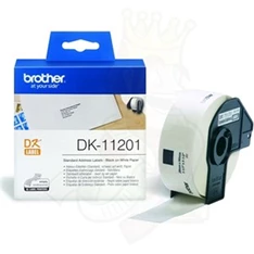 Brother DK11201 29x90mm 400db-os papír fehér/fekete papírszalag Brother DK11201 29x90mm 400db-os papír fehér/fekete papírszalag