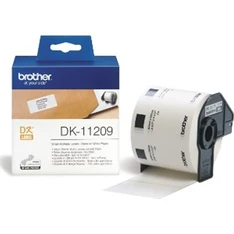 Brother DK11209 29x62mm 800db-os papír fehér/fekete papírszalag Brother DK11209 29x62mm 800db-os papír fehér/fekete papírszalag