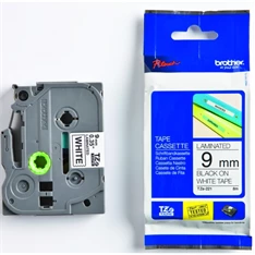 Brother TZE221 9 mm x 8 m fehér-fekete Feliratozógép laminált szalag Brother TZE221 9 mm x 8 m fehér-fekete Feliratozógép laminált szalag