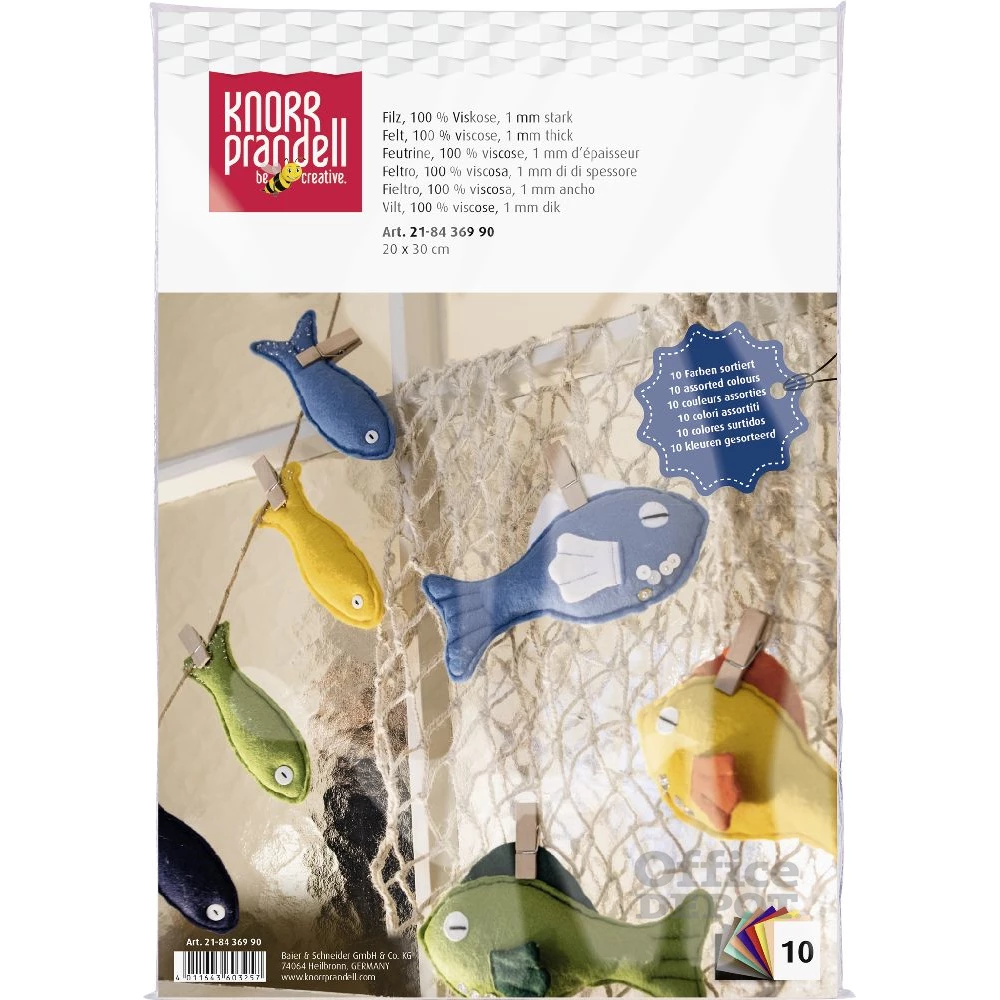 Brunnen 10 db-os textil filc