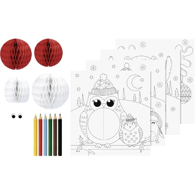 Brunnen 3D Colouring Set Téli állatok színező szett Brunnen 3D Colouring Set Téli állatok színező szett