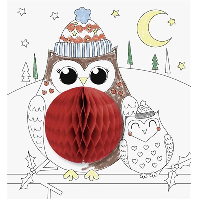 Brunnen 3D Colouring Set Téli állatok színező szett Brunnen 3D Colouring Set Téli állatok színező szett