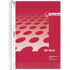 Brunnen Glocken A4 80l lefűzhető kockás spirálfüzet Brunnen Glocken A4 80l lefűzhető kockás spirálfüzet