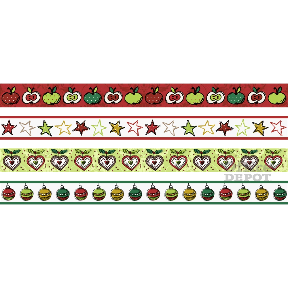 Heyda 4 db-os Alma dekor ragasztószalag