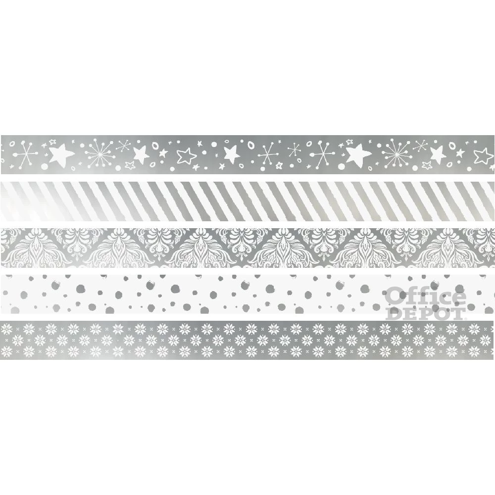 Heyda 5 db-os ezüst II. mini dekor ragasztószalag