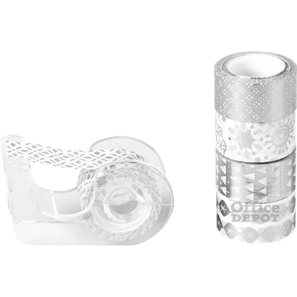 Heyda 5 db-os ezüst I. mini dekor ragasztószalag