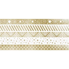 Heyda 5 db-os arany II. mini dekor ragasztószalag