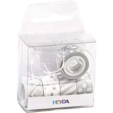 Heyda 5 db-os ezüst II. mini dekor ragasztószalag