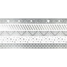 Heyda 5 db-os ezüst II. mini dekor ragasztószalag