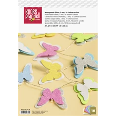 Knorr Prandell Iris A4 10 db/csomag glitteres dekorgumi szett