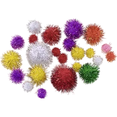 Knorr Prandell csillogó színes 10-25 mm 25 db/csomag pompom