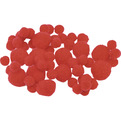 Knorr Prandell piros 8-20 mm 100 db/csomag pompom