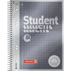 Brunnen Premium A5 80 lap kockás spirálfüzet