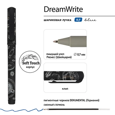 Bruno Visconti Dreamwrite Café Nero 0,7 mm, kék golyóstoll Bruno Visconti Dreamwrite Café Nero 0,7 mm, kék golyóstoll