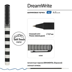 Bruno Visconti Dreamwrite Flora Black&White 0,7 mm, kék golyóstoll Bruno Visconti Dreamwrite Flora Black&White 0,7 mm, kék golyóstoll