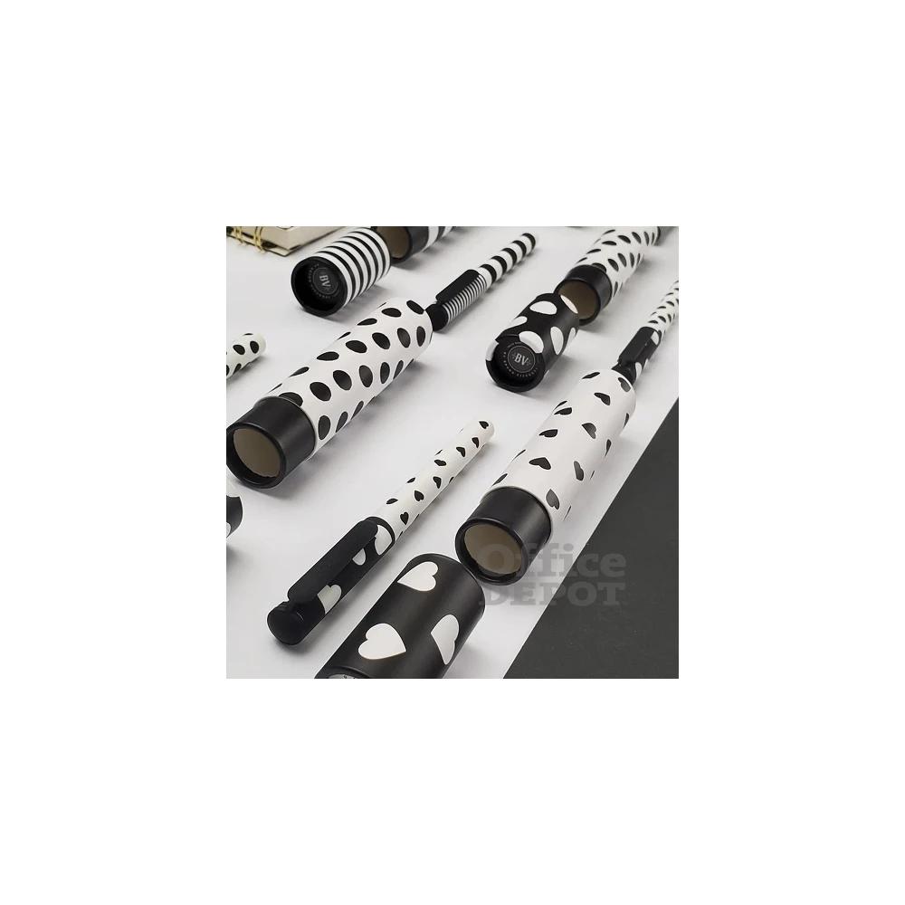 Bruno Visconti Dreamwrite Flora Black&White 0,7 mm, kék golyóstoll