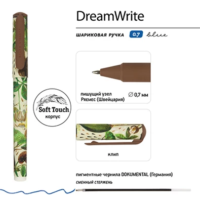 Bruno Visconti Dreamwrite Flora bloom flowers 0,7 mm, kék golyóstoll Bruno Visconti Dreamwrite Flora bloom flowers 0,7 mm, kék golyóstoll